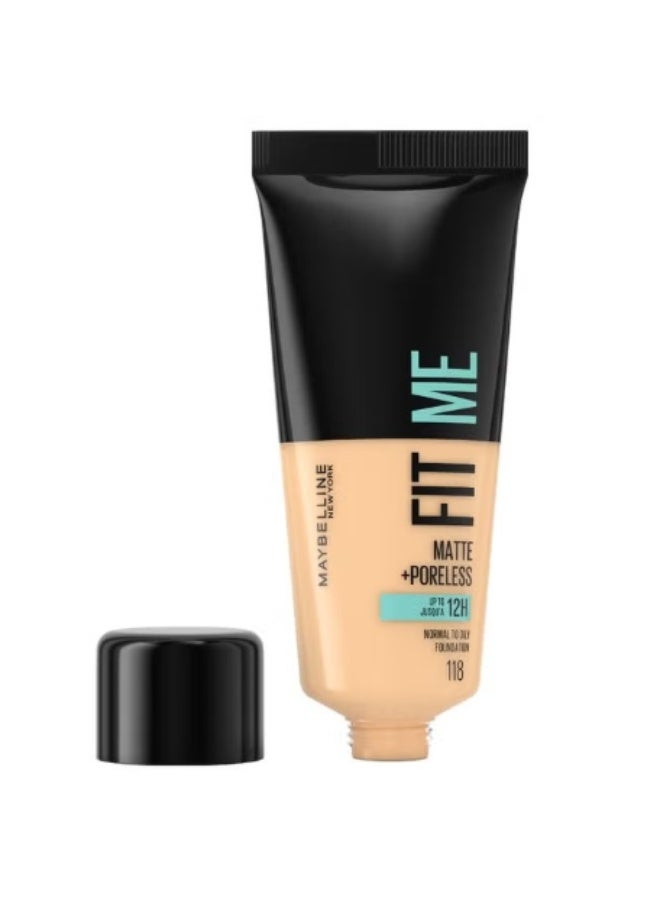 Maybelline New York Fit Me Matte + Poreless – 118 Nude